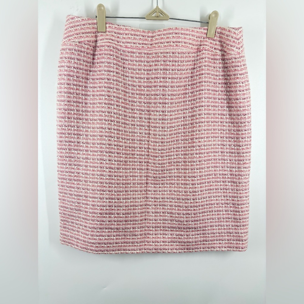 NWOT Isabel &‎ Nina Pink Tweed Pencil Skirt 14
